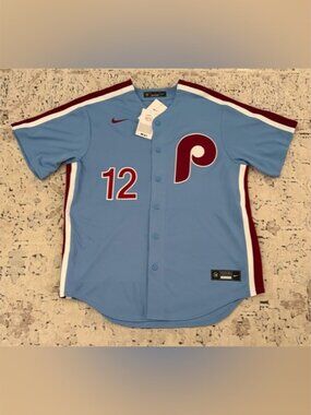 Nike Authentic Philadelphia Phillies Kyle Schwarber #12 MLB Jersey